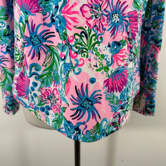 New Lilly Pulitzer Skipper Popover Mandevilla Baby Paradise Petals S Small - Picture 5 of 16